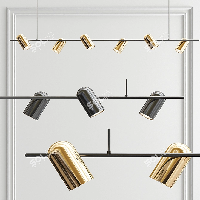 Minimalist Grammi Pendants - 3 Types 3D model image 4