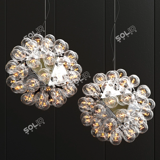 Taraxacum 88: Elegant Aluminum Suspension Lamp 3D model image 1