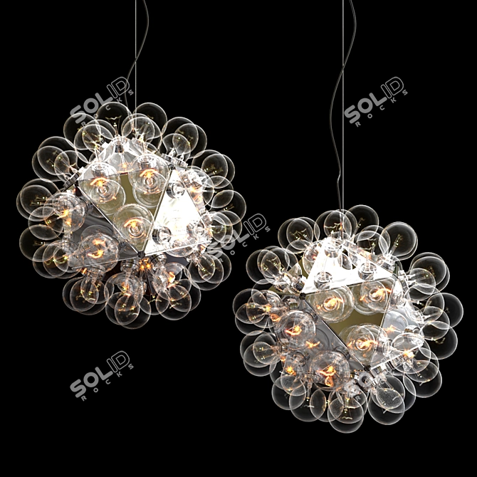 Taraxacum 88: Elegant Aluminum Suspension Lamp 3D model image 3