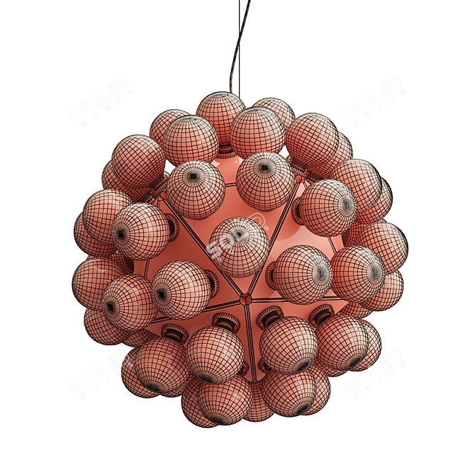 Taraxacum 88: Elegant Aluminum Suspension Lamp 3D model image 4