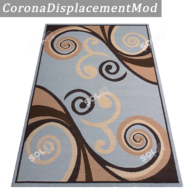 Luxury Carpet Set: High-Quality Textures. 3D model image 4