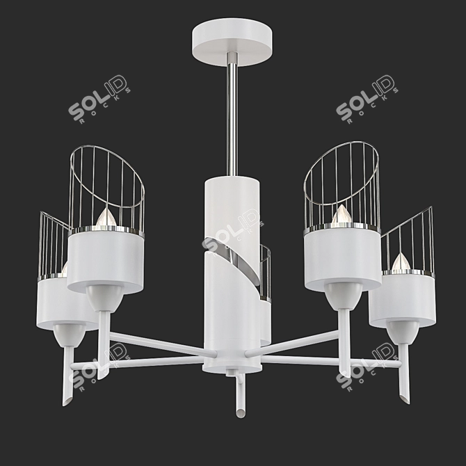 Elegant Lumion Inna Ceiling Chandelier 3D model image 1