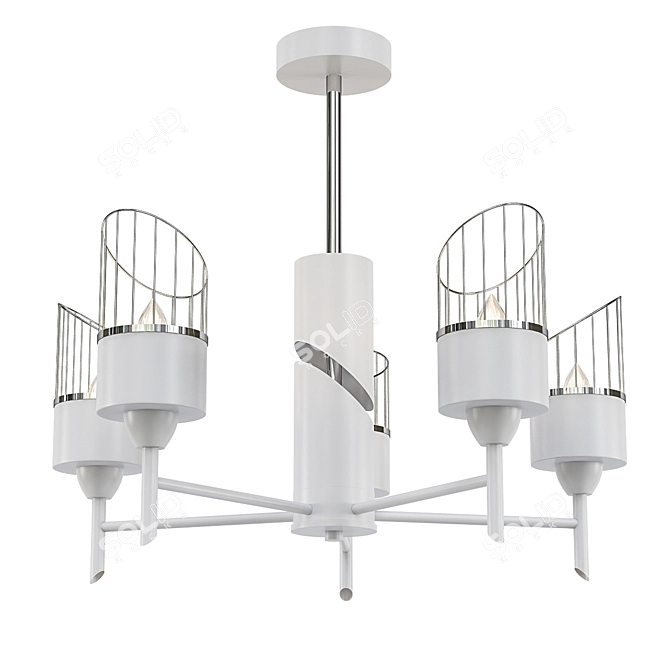 Elegant Lumion Inna Ceiling Chandelier 3D model image 2