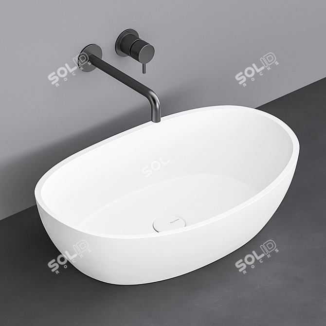 VALLONE MAIA S Sink: Modern Design, Quality Craftsmanship 3D model image 1