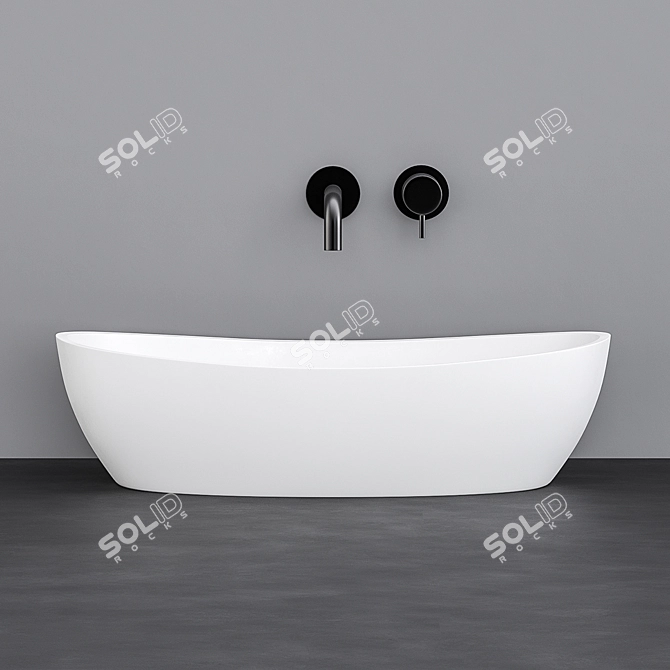 VALLONE MAIA S Sink: Modern Design, Quality Craftsmanship 3D model image 3