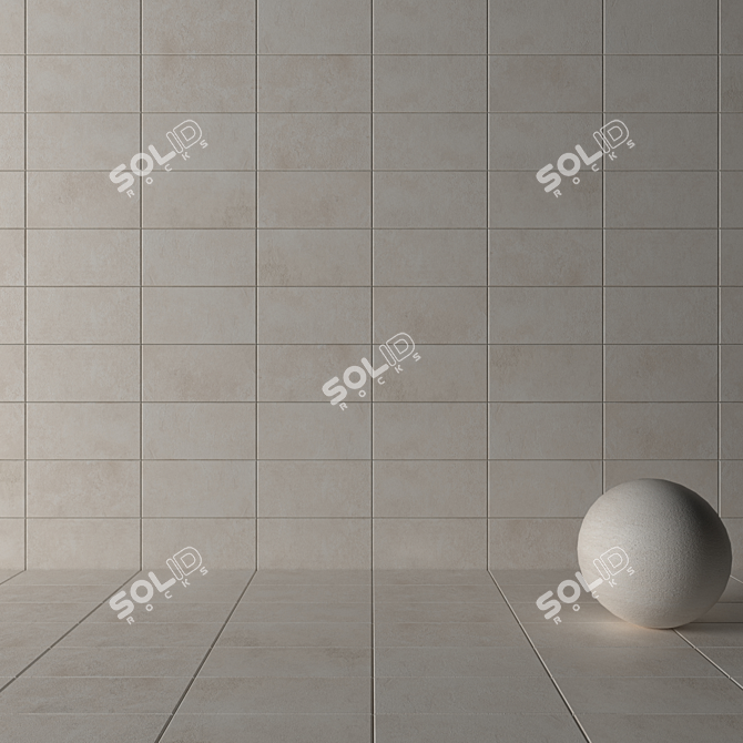 Concrete Suite Bianco Wall Tiles 3D model image 3