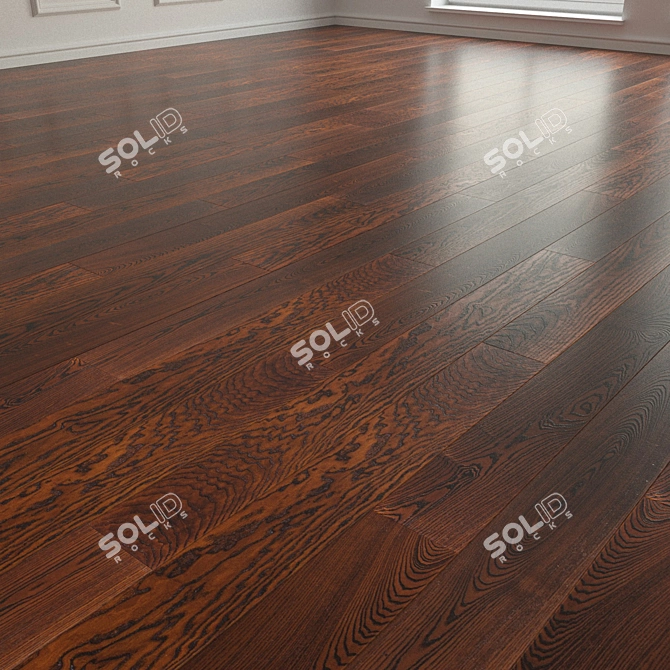 3D Laminate Parquet Flooring 3D model image 2