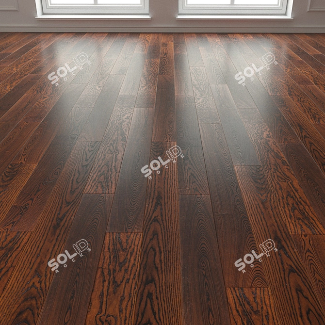 3D Laminate Parquet Flooring 3D model image 3