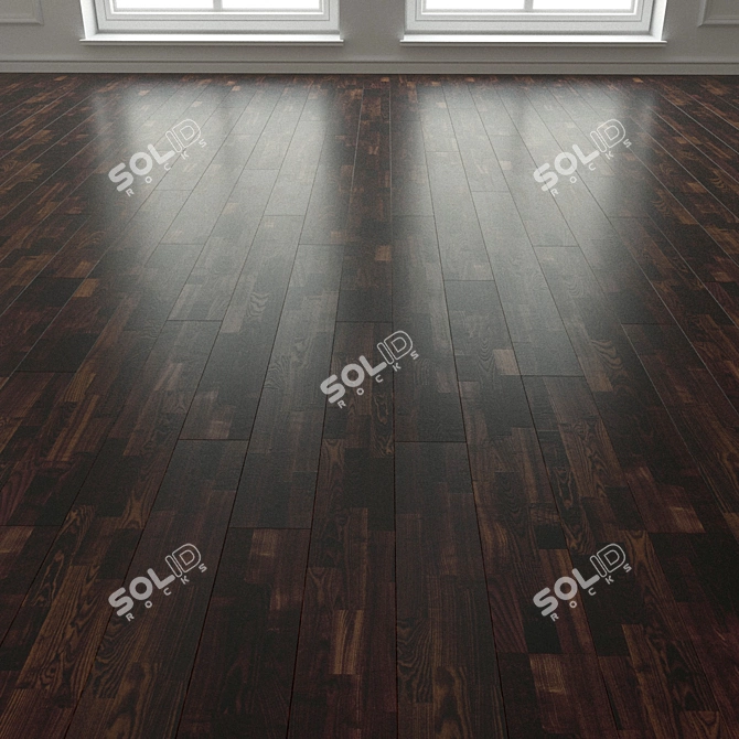 Ash Cognac Laminate Parquet 3D model image 3