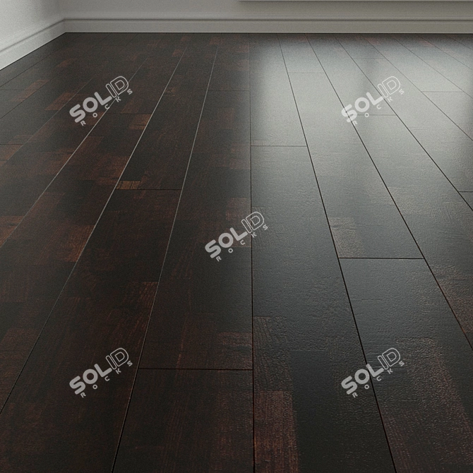 Samba Ash Parquet Flooring 3D model image 1