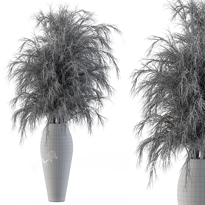 Dried Botanicals: Natural Decorations 3D model image 3