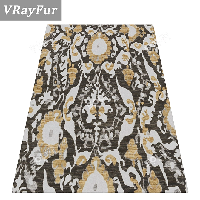 Luxury Carpet Set: Versatile Textures 3D model image 2