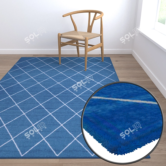 Luxury Carpet Set - High-Quality Textures 3D model image 5