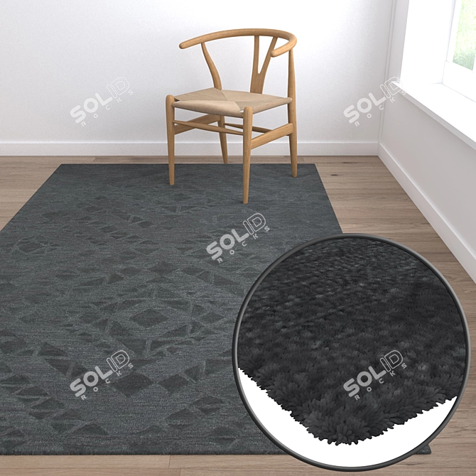 High-Quality Carpets Set 3D model image 5