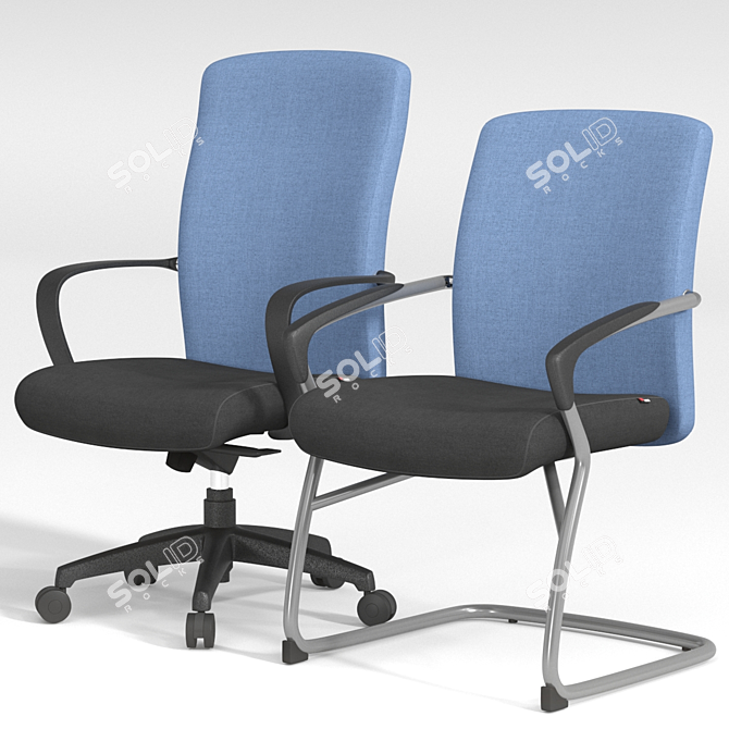 Fursys CH2200: Versatile Office Chair! 3D model image 1