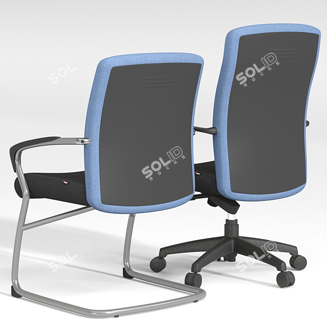 Fursys CH2200: Versatile Office Chair! 3D model image 2