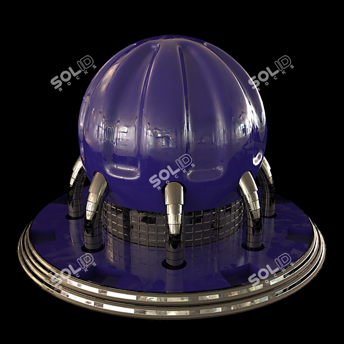 Title: Sleek Metal V-Ray Corona Plugin 3D model image 3