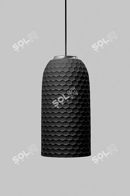 HexaGlo Ceramic Chandelier Set 3D model image 1