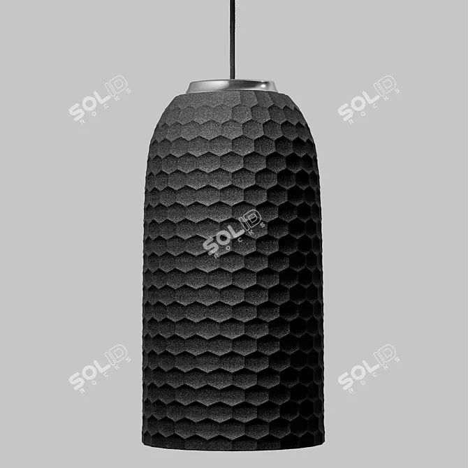 HexaGlo Ceramic Chandelier Set 3D model image 2