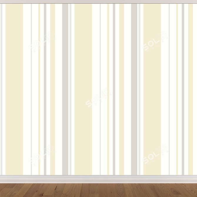 Seamless Wallpaper Set - 3 Colors 3D model image 3