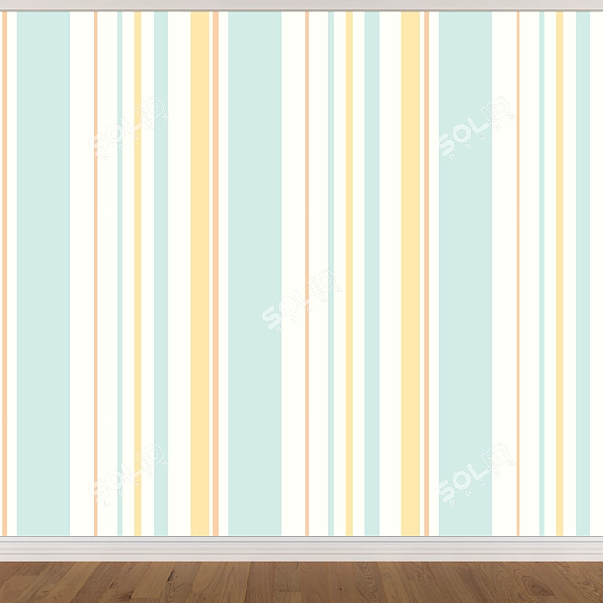 Seamless Wallpaper Set - 3 Colors 3D model image 4