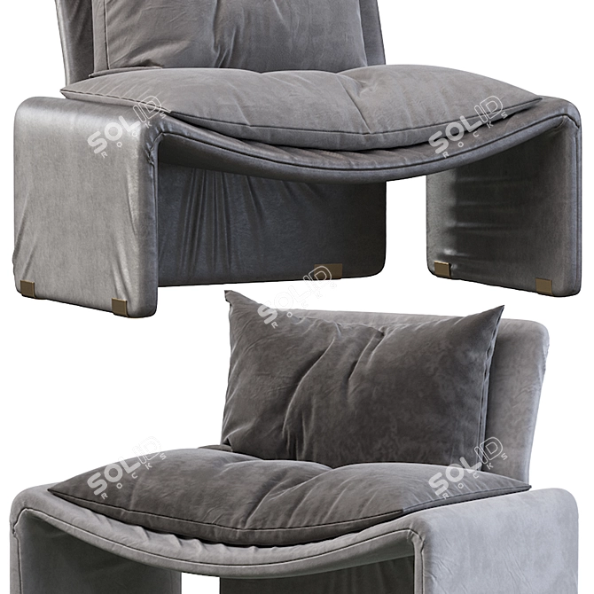 Luxury Aston Martin Armchair 3D model image 3