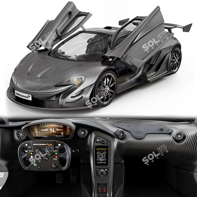 Ultimate Performance: McLaren P1 3D model image 1