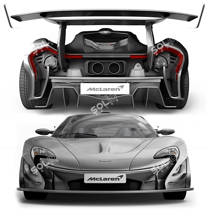 Ultimate Performance: McLaren P1 3D model image 2