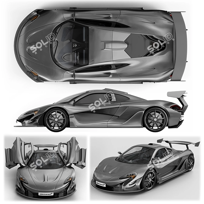Ultimate Performance: McLaren P1 3D model image 3