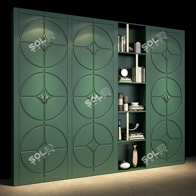 Modern Storage Cabinet 3D model image 2