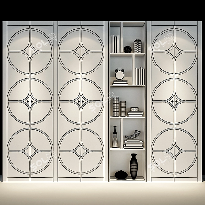 Modern Storage Cabinet 3D model image 3