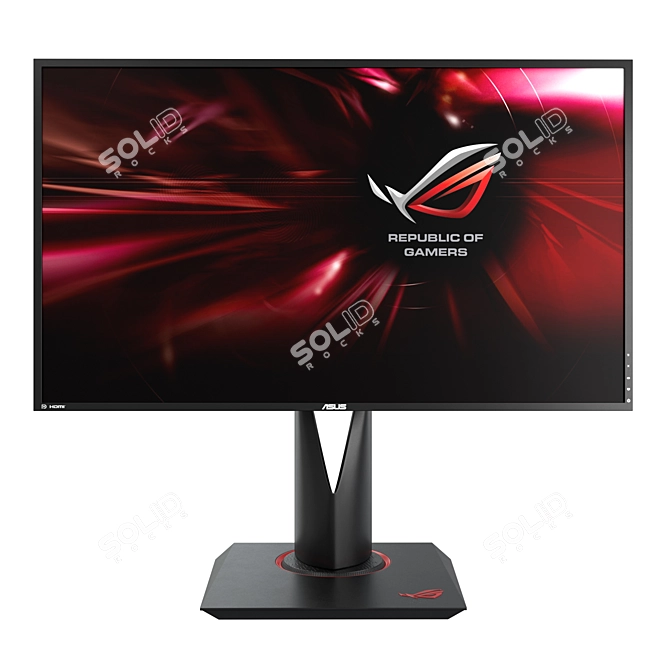 Ultra-Fast Gaming Monitor 3D model image 1