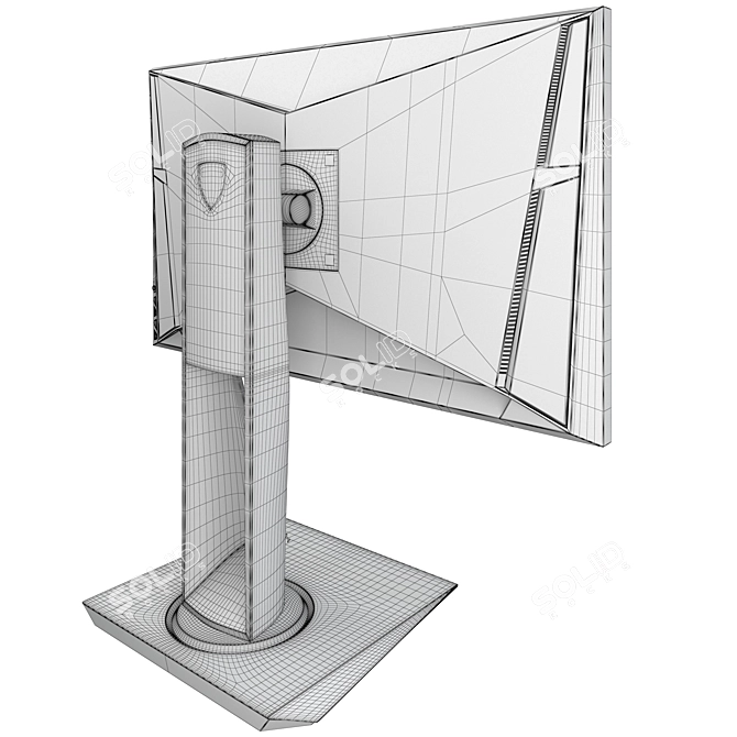 Ultra-Fast Gaming Monitor 3D model image 5