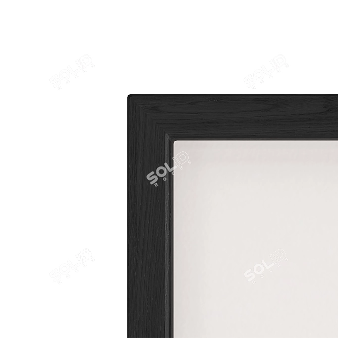 Black Frame Poster Set 3D model image 2