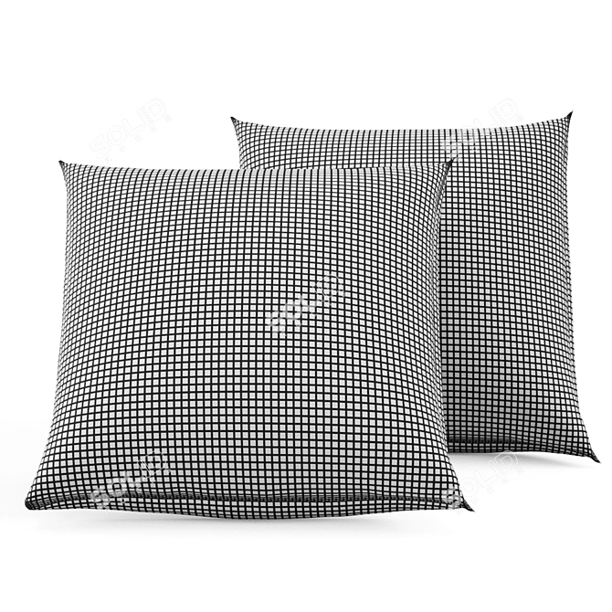 Colorful Modern Fabiela Pillow: 45x45cm, PBR Textures, Corona & Vray materials 3D model image 3