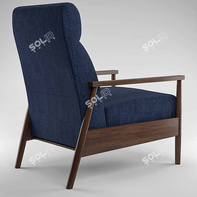 Ramsay Manual Recliner: Ultimate Comfort 3D model image 3