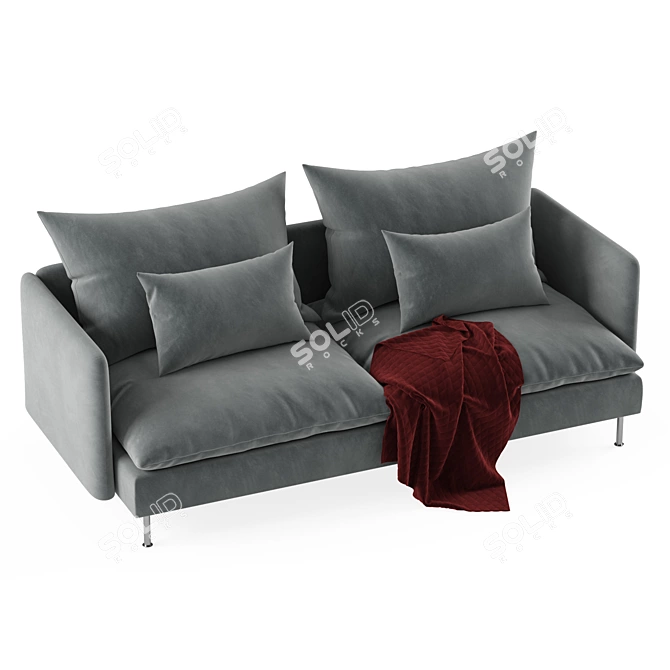 Elegant and Versatile IKEA SODERHAMN Sofa 3D model image 2