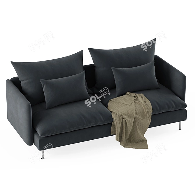 Elegant and Versatile IKEA SODERHAMN Sofa 3D model image 3