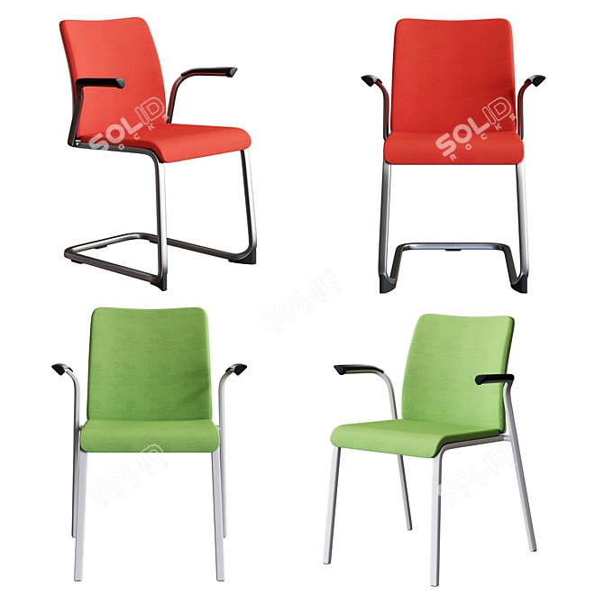 Steelcase Office Chair Collection 3D model image 3