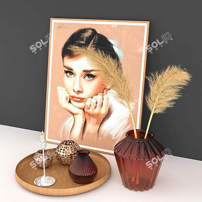 Elegant Decor Set: Rendered in Corona 3D model image 2