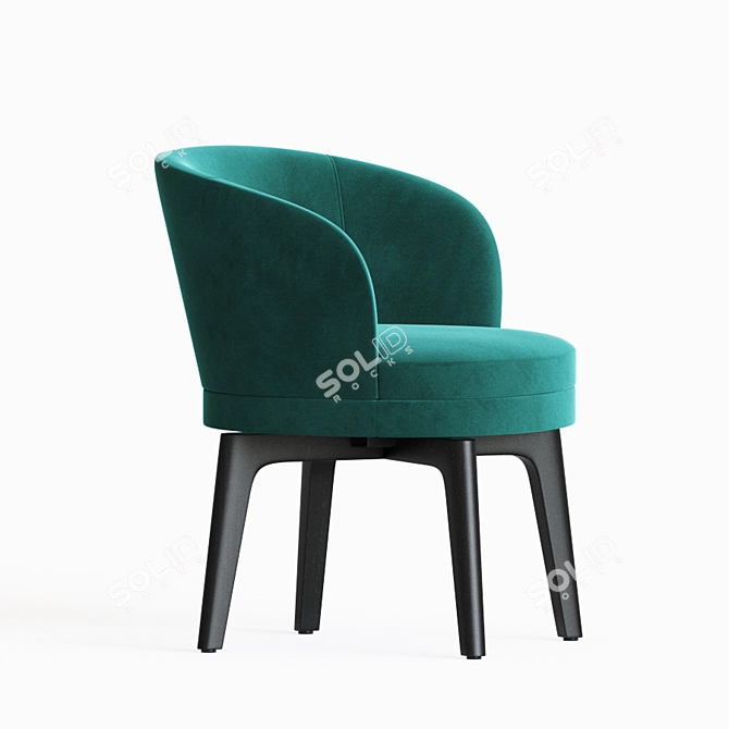 Fendi Casa Doyle Dining Chair: Elegant and Stylish Seating 3D model image 3