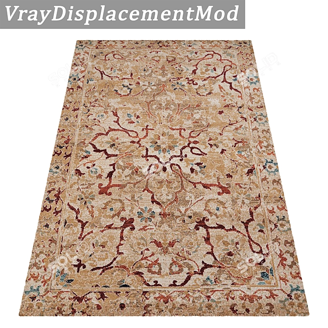 Luxury Carpet Set: 3 High-Quality Textures 3D model image 3