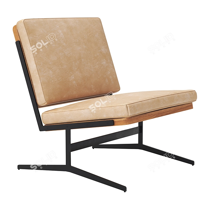 Elegant Carmel Chair by Industry West 3D model image 1