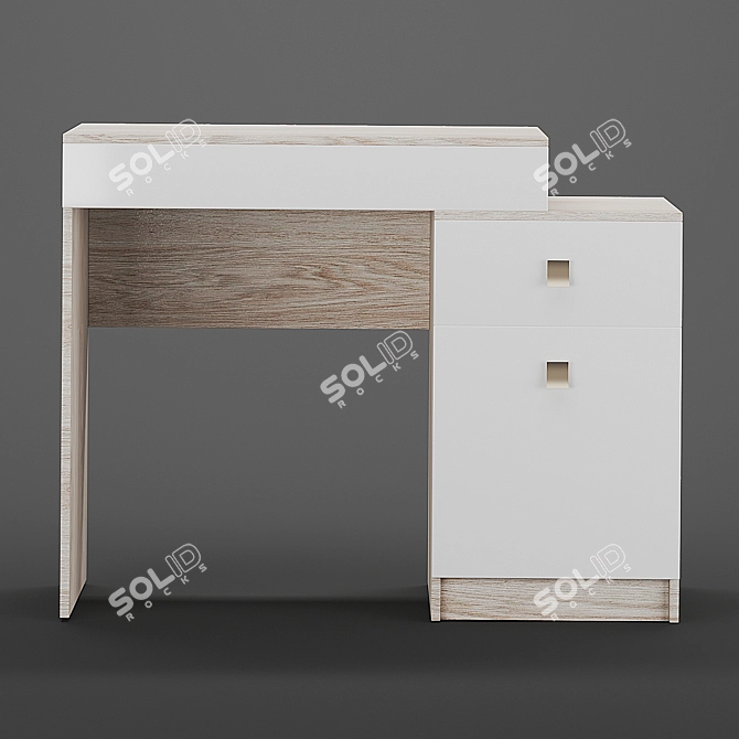 Nord Dressing Table: Sleek and Scandinavian 3D model image 3