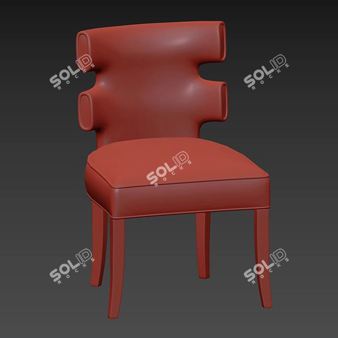 Luxury Gaia Dining Chair 3D model image 5