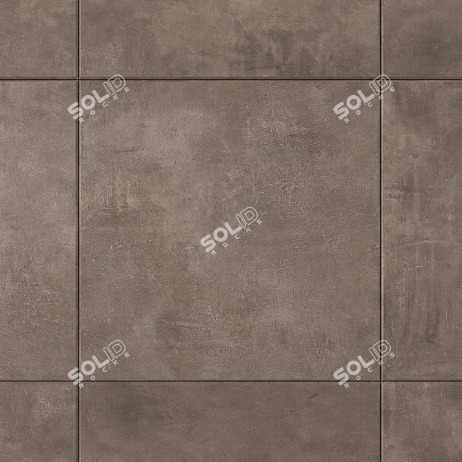 Brown Ares Concrete Wall Tiles 3D model image 2