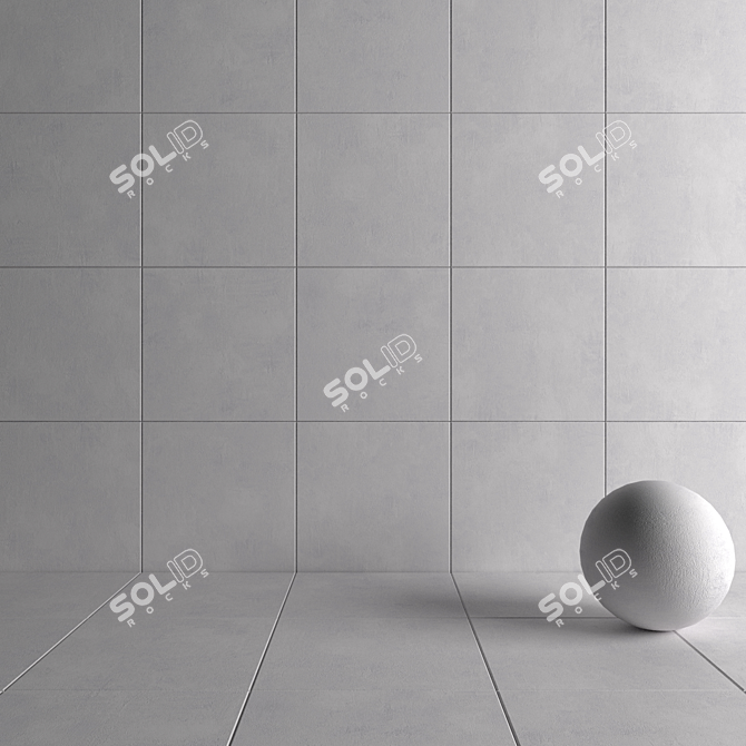 Ares Ice Concrete Wall Tiles 3D model image 4