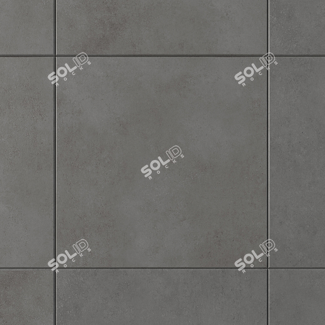 Concrete Core Anthracite Wall Tiles 3D model image 2