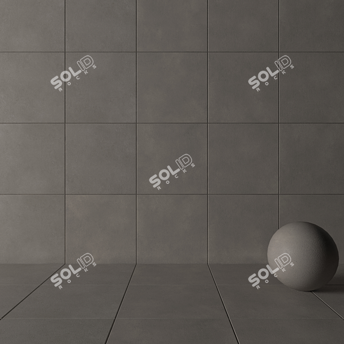 CORE Fume Concrete Wall Tiles Set 3D model image 3