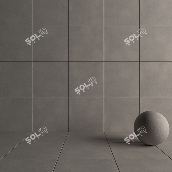 CORE Fume Concrete Wall Tiles Set 3D model image 4